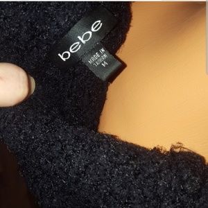 Authentic Bebe boatneck chunky sweater